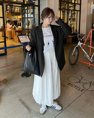 Balloon Fit Long Skirt