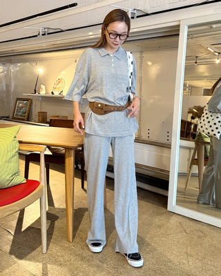 Suede mini pocket belt