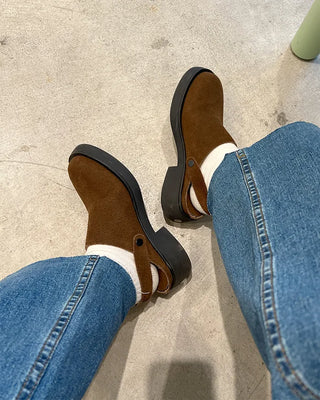 Suede bloafers