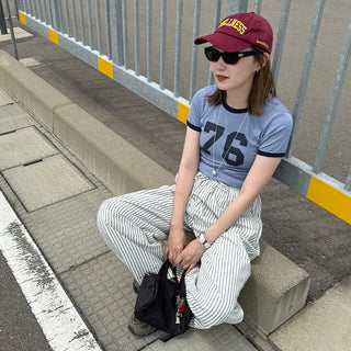 Striped Banding Pants