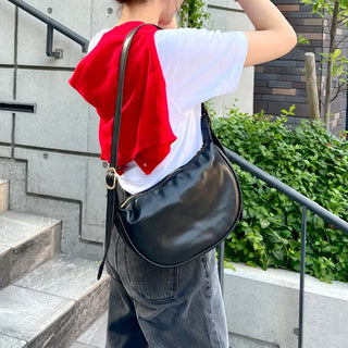 Half-moon shoulder bag