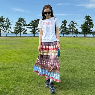 Hippie patchwork skirt