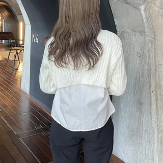 Cropped Rib Knit