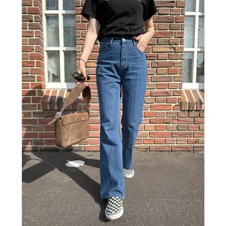 Simple denim pants