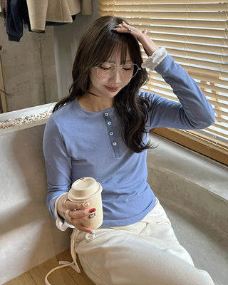 Half-button T-shirt
