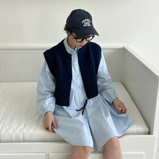 Zip-up knit vest