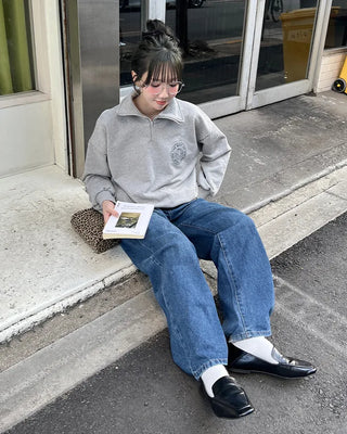 1990 Logo Half Sweatshirt