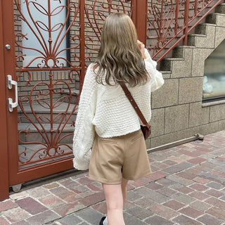 Belted shorts