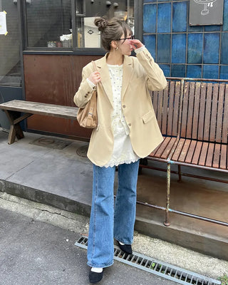 Oversized blazer jacket