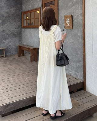 Shoulder String Long Dress