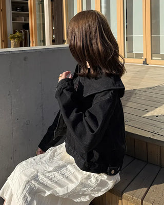 Big Collar Denim Jacket