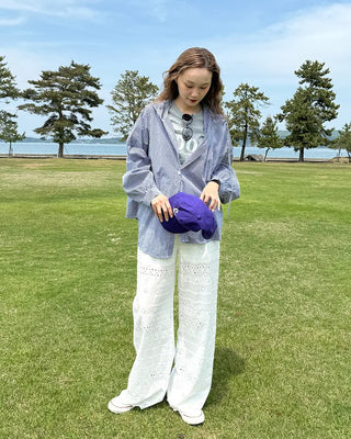 Checked hoodie shirt