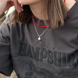 Silver heart necklace
