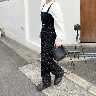 Small Flower Pattern Cotton Pants