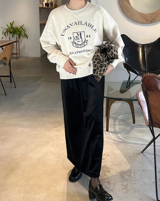 Lettering Cropped Sweatshirt