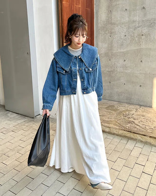Big Collar Denim Jacket
