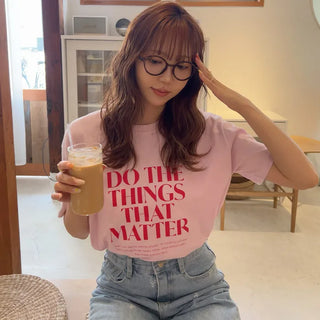 Lettering Basic T-Shirt