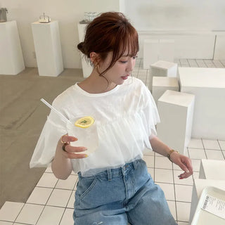 Organza Layered T-Shirt