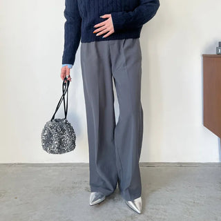 Soft wide slacks