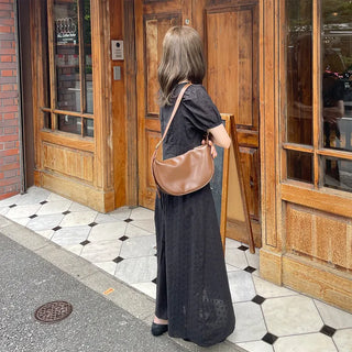 Half-moon shoulder bag