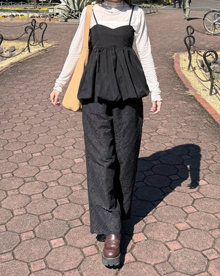 Lace banding pants