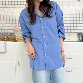 Basic blue color shirt