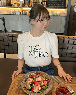 Muse Lettering Short-Sleeve T-Shirt