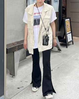 Simple spandex bootcut slacks