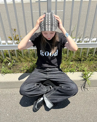 Patterned Stripe Beanie