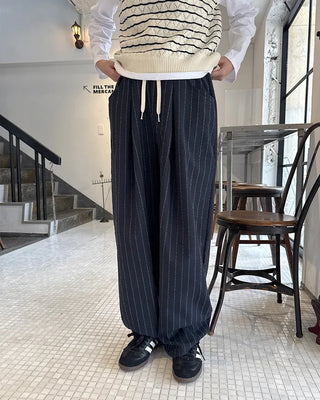 (Unisex) Striped Banding Pants