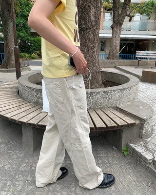 Cutout Wide Fit Pants