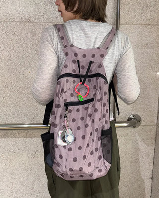 Polka Dot Nylon Backpack