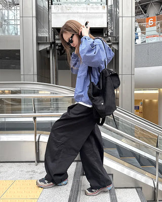 (Unisex) Wide Tuck Sweatpants
