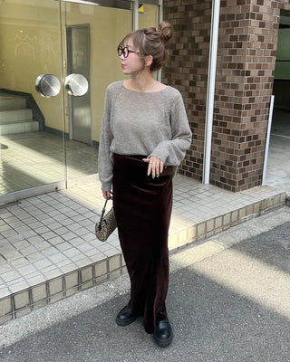 Oversized raglan knit