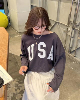 USA Cropped T-Shirt