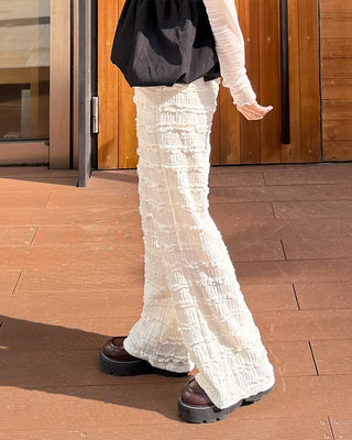 Lace detail pants