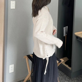 Eyelet Point Knit