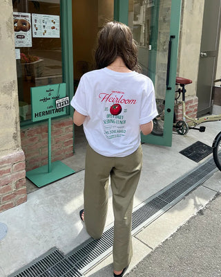Tomato Lettering Loose Fit Short Sleeve T-Shirt