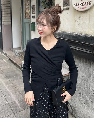 Wrap Point Slim Fit Knit