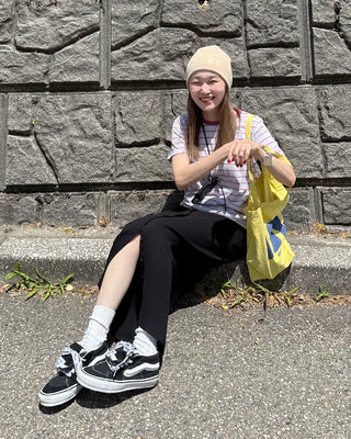 Casual striped short-sleeved T-shirt
