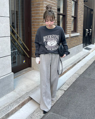 WOOD print sweatshirt