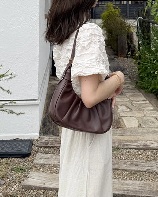 Wrinkle Volume Short-Sleeve Blouse
