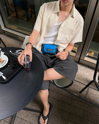 (Unisex) Vintage-Like Check Short-Sleeve Shirt