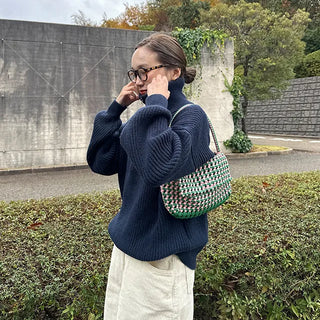 (Unisex) Half-Zip Knit