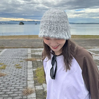 Melange Knit Bucket Hat