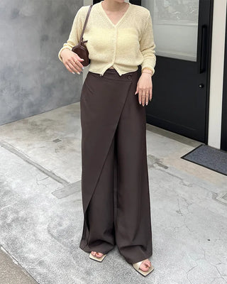 V-neck crop cardigan