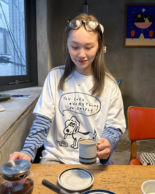 Dog lettering T-shirt