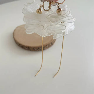 Sheer Ruffle Earrings