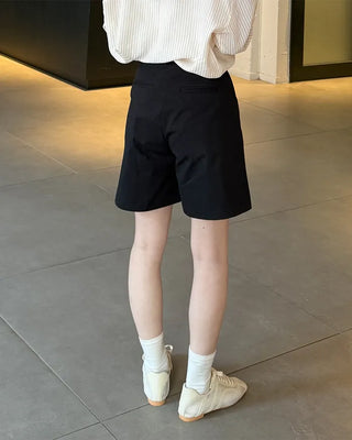 Pintuck shorts