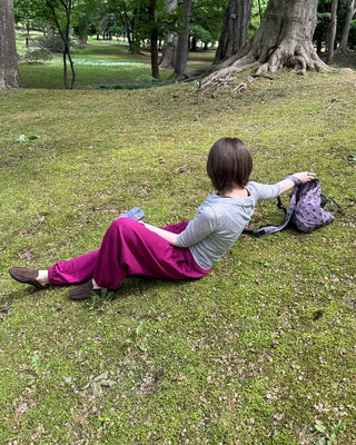 Button-point colorful summer sweatpants